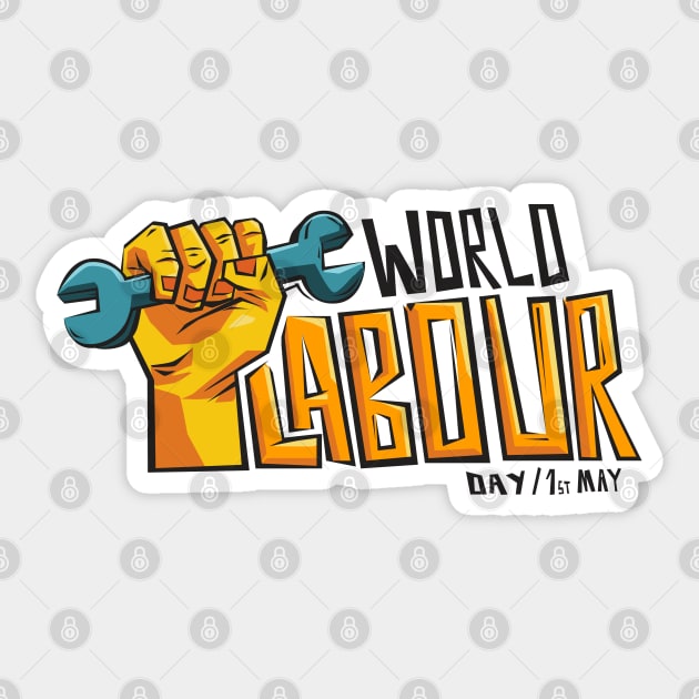 World Labour Day Sticker by Mako Design 